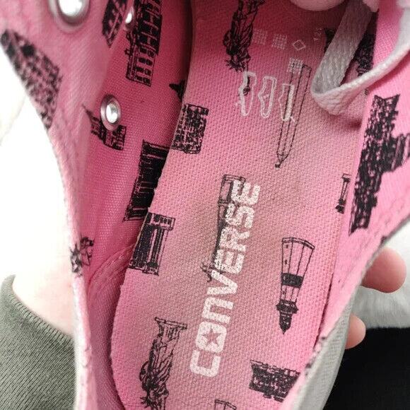 Gray canvas NYC Converse sz 7 - Picture 8 of 9